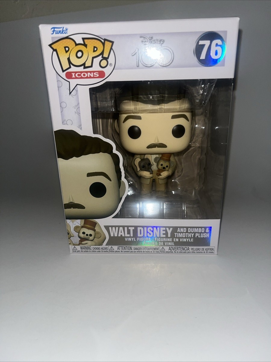 Disney Funko 76 Funko POP! Icons: Disney 100 #76 Walt Disney Dumbo