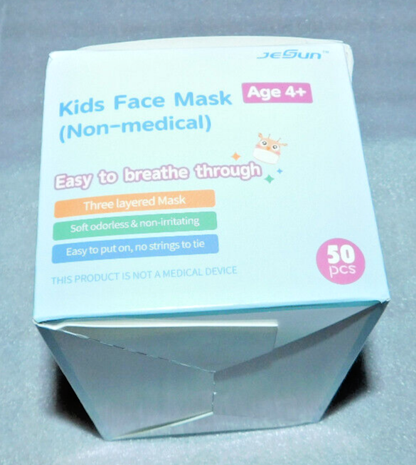 Kids Face Masks 50 NonMedical JeSun Disposable 3Ply Ear Loop Unisex