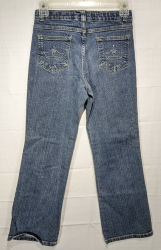 DISNEY Girl's Light Wash Adjust Waist Reg Fit Straight Leg Stretch Jeans size 12 - Picture 7 of 11
