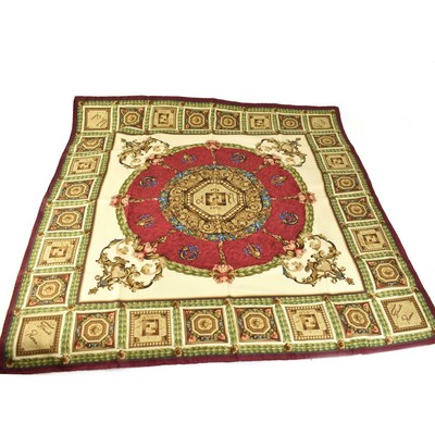 fendi foulard silk scarf