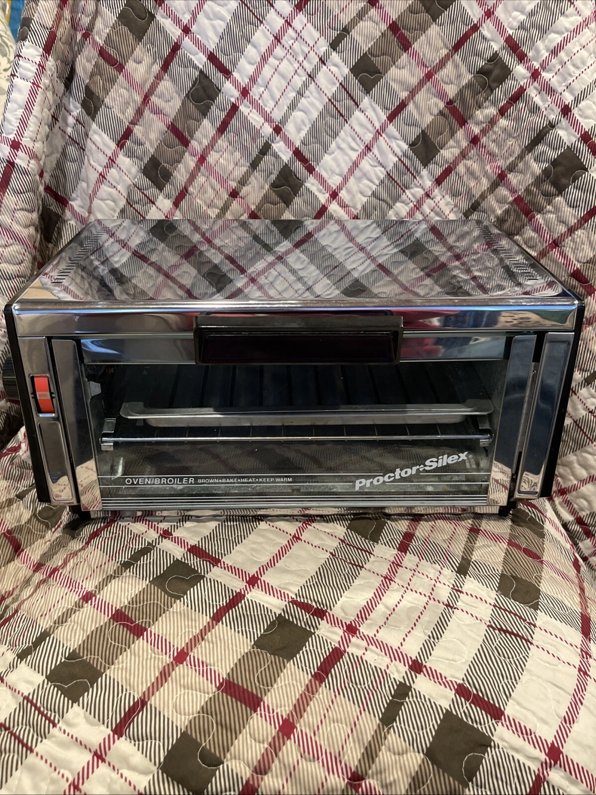 Rare Vintage Compact Proctor Silex Toaster Oven Broiler 0735TW *TESTED*NICE