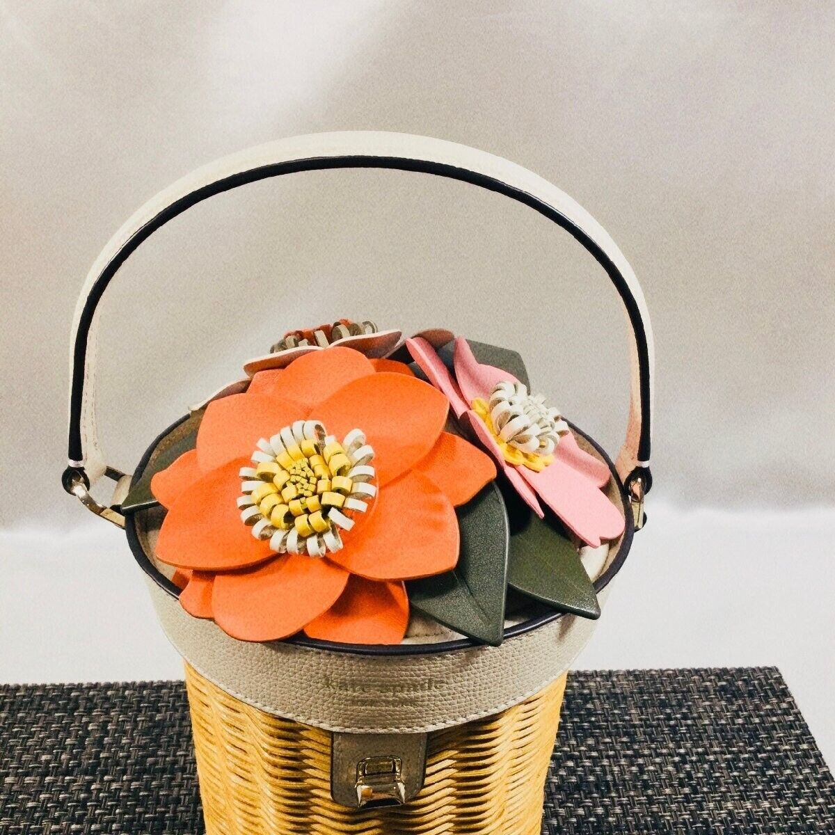 Kate Spade Petal Wicker Flower Pot Crossbody BAG Rare | eBay Kate Spade Petal Wicker Flower Pot Crossbody BAG Rare | eBay