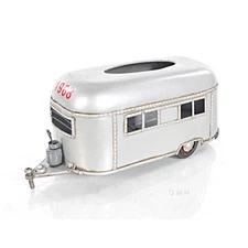 Travel Camping Trailer Rectangular Tissue Cover Holder Metal Model 12" Camper