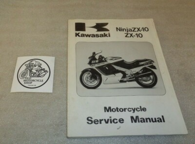 1988 1989 1990 KAWASAKI NINJAZX-10 ZX-10 ZX1000 MOTORCYCLE SERVICE