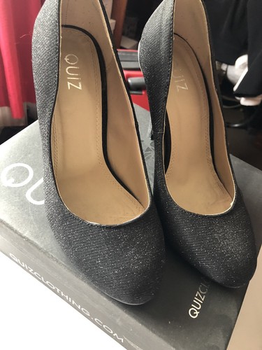 Quiz Glitter Heels Size 6 | eBay