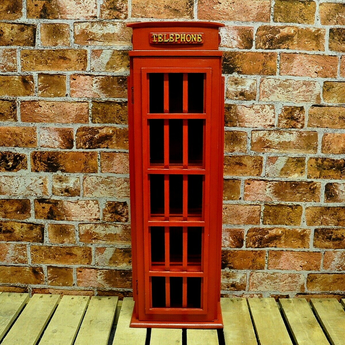 Vintage British Style London Telephone Booth Kiosk Book Organizer Metal - View #7