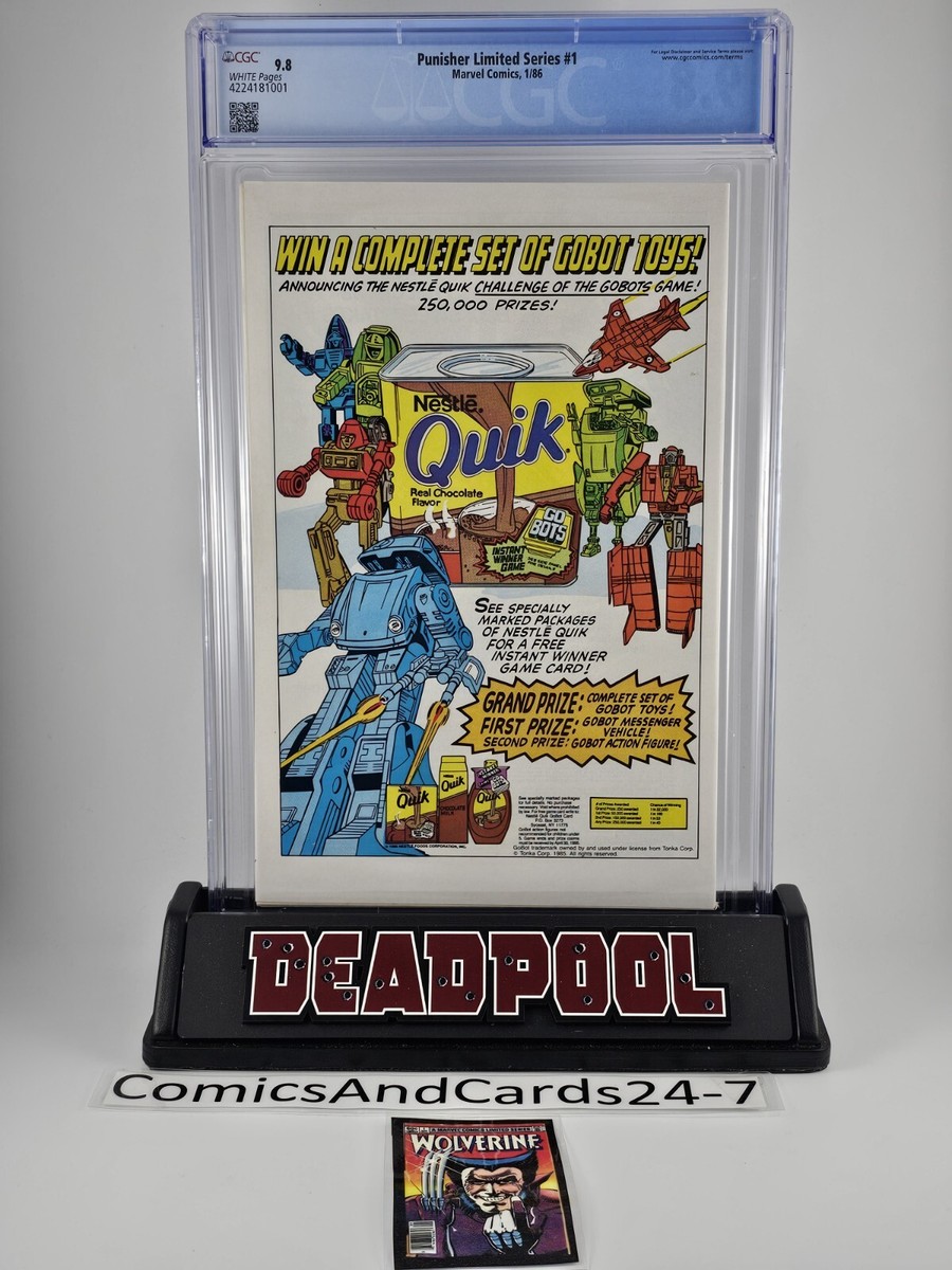 The Punisher Limited Series 1 1986 1st Print CGC 9.8 1st Solo