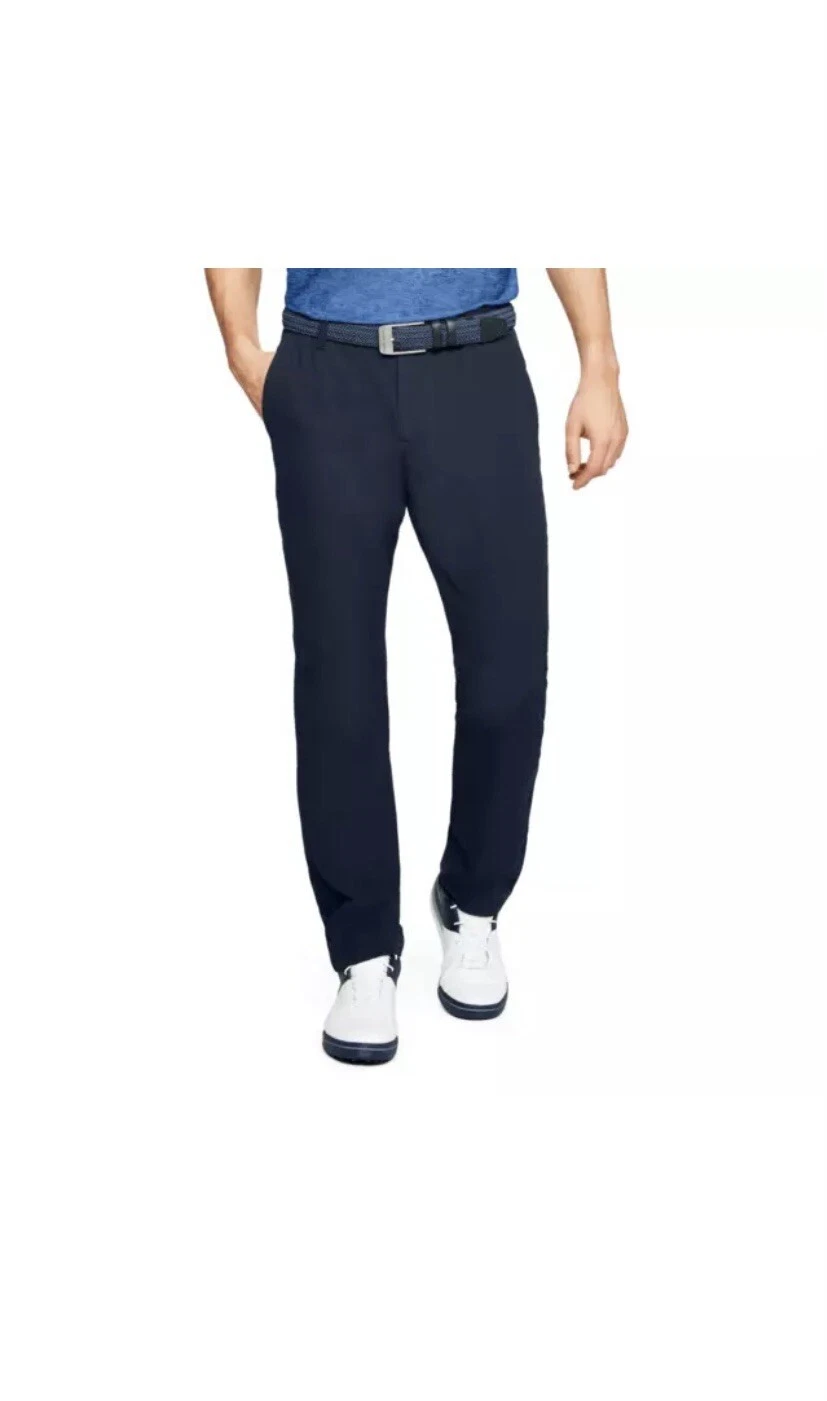 Under Armour Golf Trousers Taper Fit Navy Size 36w-34