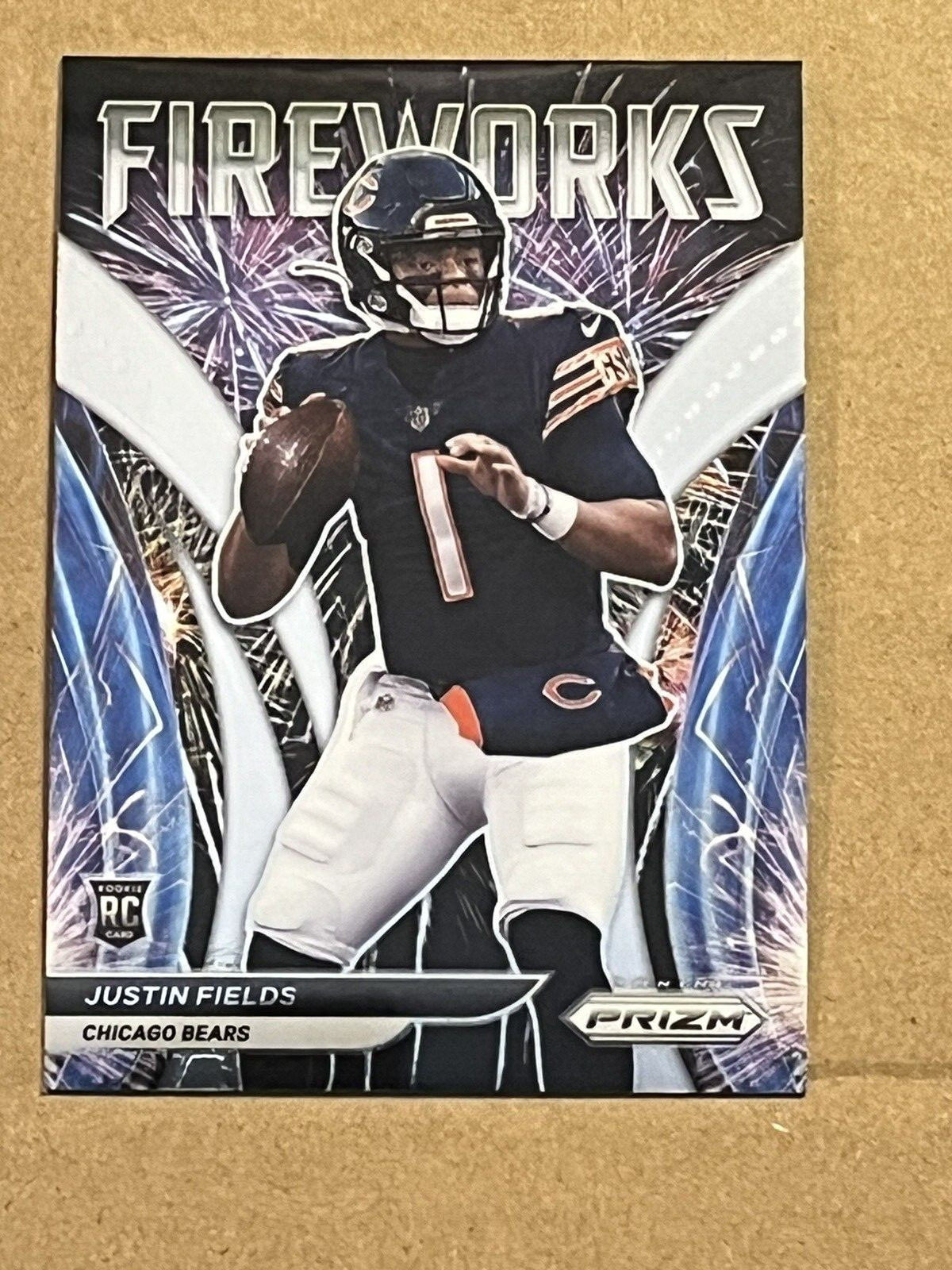 2021 PANINI PRIZM - FIREWORKS INSERT - JUSTIN FIELDS BEARS ROOKIE #F-24