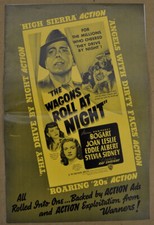 The Wagons Roll At Night 1941 GENUINE UNCUT VF+ PRESSBOOK HUMPHREY BOGART SIDNEY