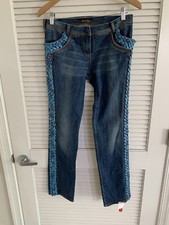 Roberto Cavalli Women Jeans Skinny Size US12 EU 40 Made Italy New