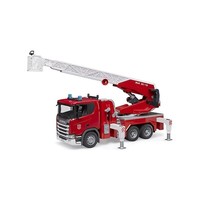 Bruder 03591 Scania Super 560R Feuerwehr Mit Drehleiter, Wasser