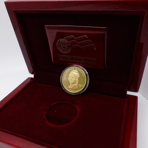 2007 W First Spouse Dolley Madison 1/2 Oz. $10 Gold Proof Coin COA Box - Picture 3 of 10