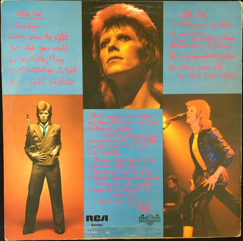 DAVID BOWIE PIN-UPS 12'' VINYL ALBUM RCA VICTOR RS-1003 1973 CANADIAN PRESS - Picture 2 of 6