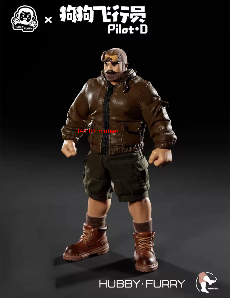 Hubby Furry Dog Pilot Gk Polpt .d Action Figures Model Toys