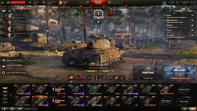 Compte World Of Tanks EU - 23 X / 224 Premiums / 2 Tanks De Manoeuvre - PC