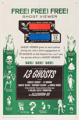 13 Ghosts 1960 3 Movie Poster Kunstdruck AestheticRoom Format Centerpiece Project