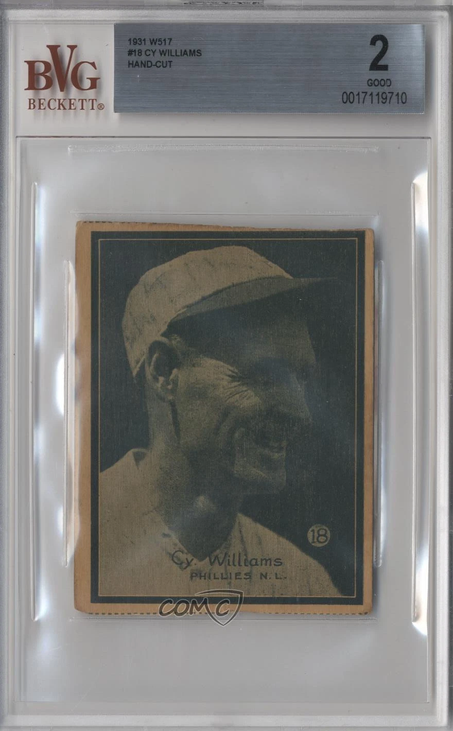 Cy Williams trading card