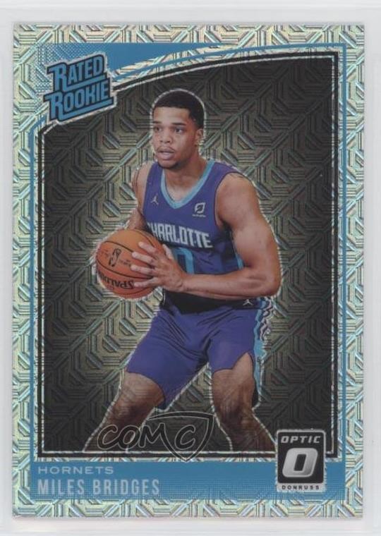 2018-19 Panini Donruss Optic Rated Rookie Choice Prizm Miles Bridges #172 10qe