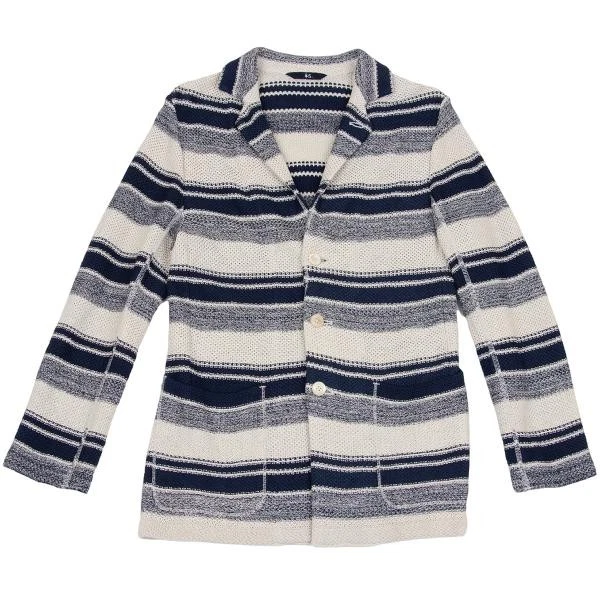 45rpm 45R Indigo Dyed Stripe Knit Jacket Size 3(K-157620) - Image 2 of 4