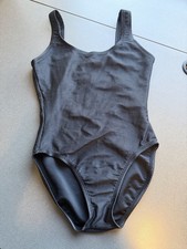 Vintage 1990s Catalina Womens Sz L One Liece Swimsuit Solid Black Ribbed