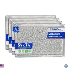 Frigidaire Microwave Filter Replacement - 4-Pack Aluminum Mesh Grease Filter
