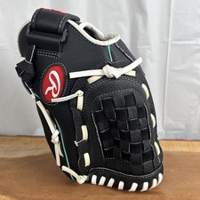 Rawlings WFP115MT 11 1/2" Black Teal fastpitch Softball Glove Zero Shock RHT