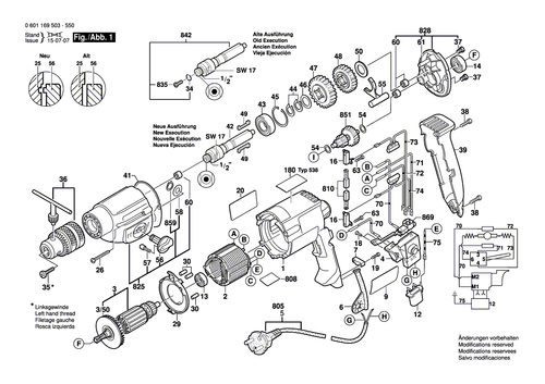 New Bosch 2607200231 Change-Over Switch - Picture 1 of 2