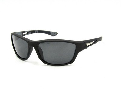 DALWA Polarized Fishing Sunglasses, Matte Black / Black Sport Wrap #AT219