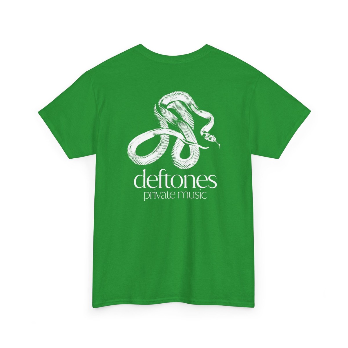 DEFTONES 緑 Tシャツ Mサイズ Deftones Private Music Graphic T-shirt, Band Merch For Rock