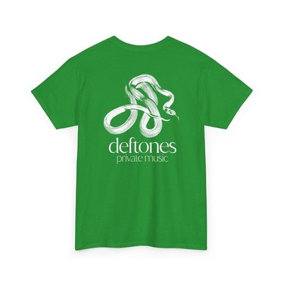 DEFTONES 緑 Tシャツ Mサイズ Deftones Private Music Graphic T-shirt, Band Merch For Rock