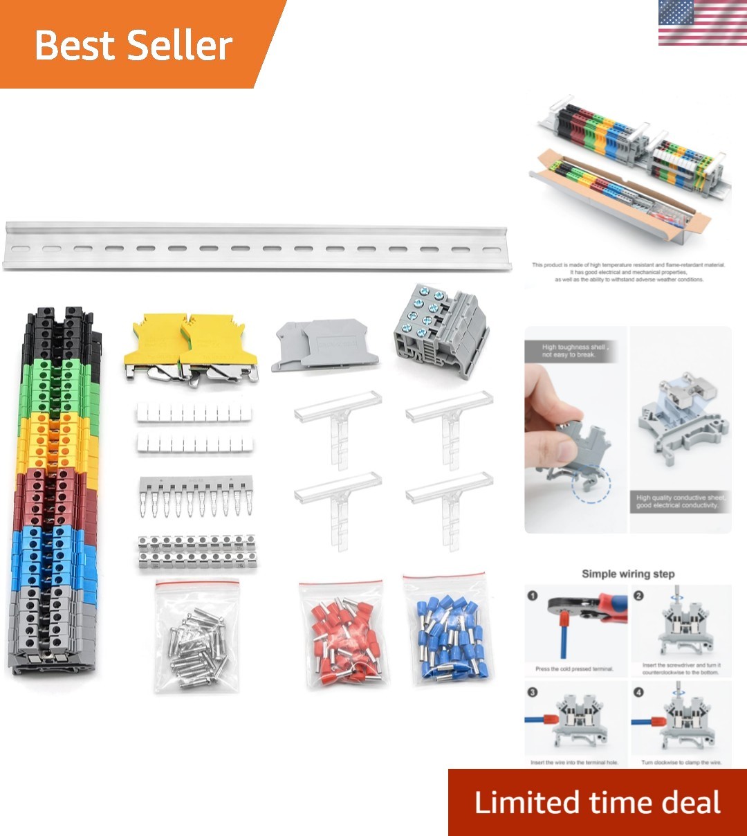 Terminal Block, Rail Type Voltage Terminal, Rail Combined Terminal