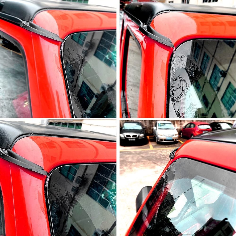 For 2007-2018 Jeep Wrangler JK Gutter Extension Accessories Water Rain Diverters thumbnail 9