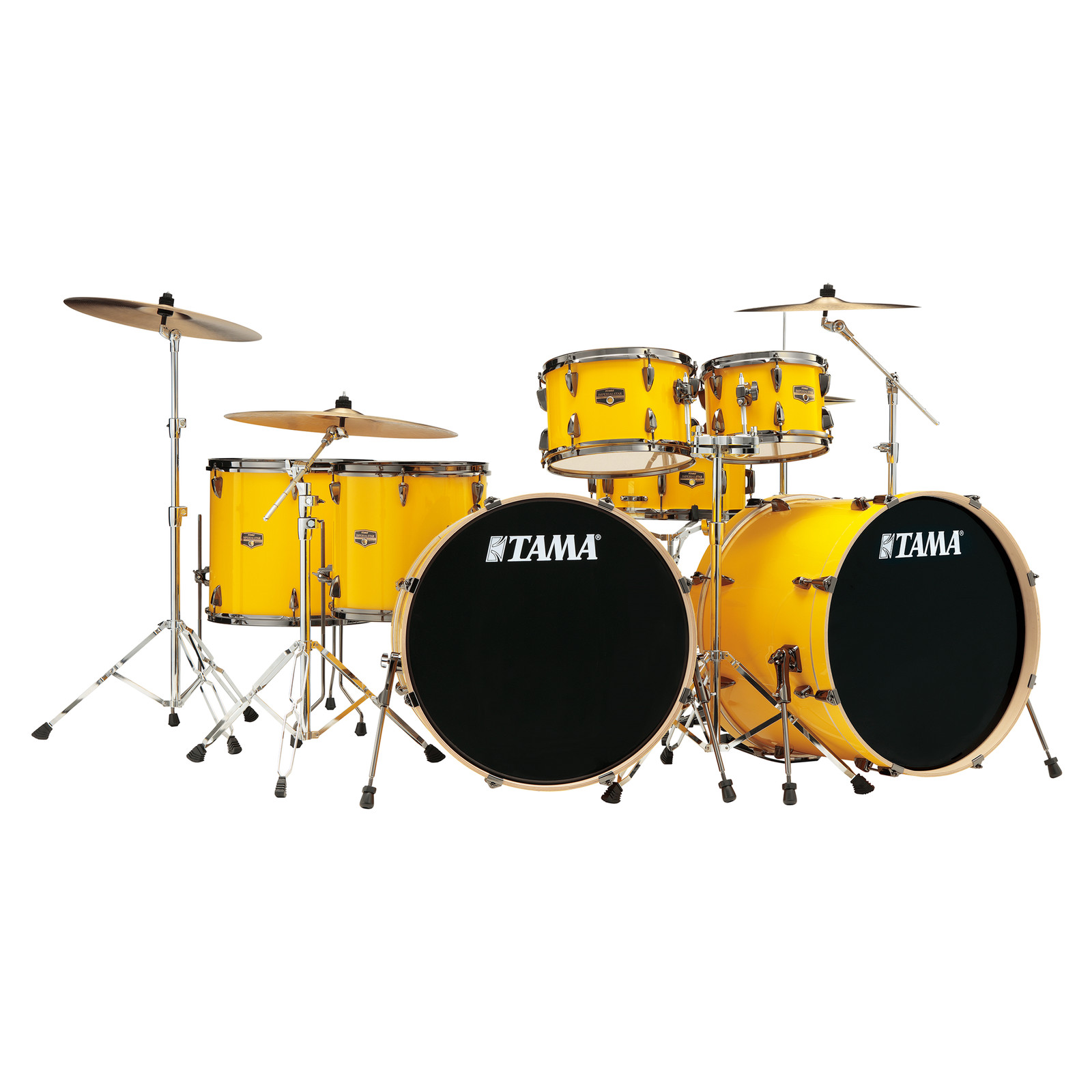 Tama Imperialstar 7-Piece Complete Kit w/ Double 22" Kick - Electric Yellow