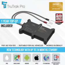 TruTrak GPS Tracking Device - Van Motorbike Caravan Car Tracker - 1 Year Bundle