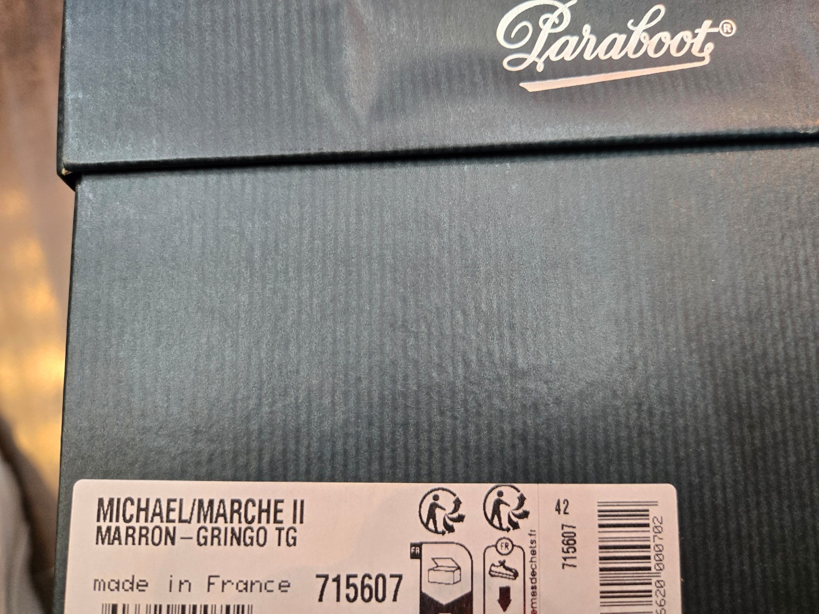 Paraboot Michael/Marche II Marron-Gringo TG New with Box image 5