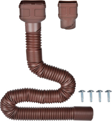 7Ft Long Gutter Downspout Extensions, Outer Diameter 3'' Downspout Extender for R