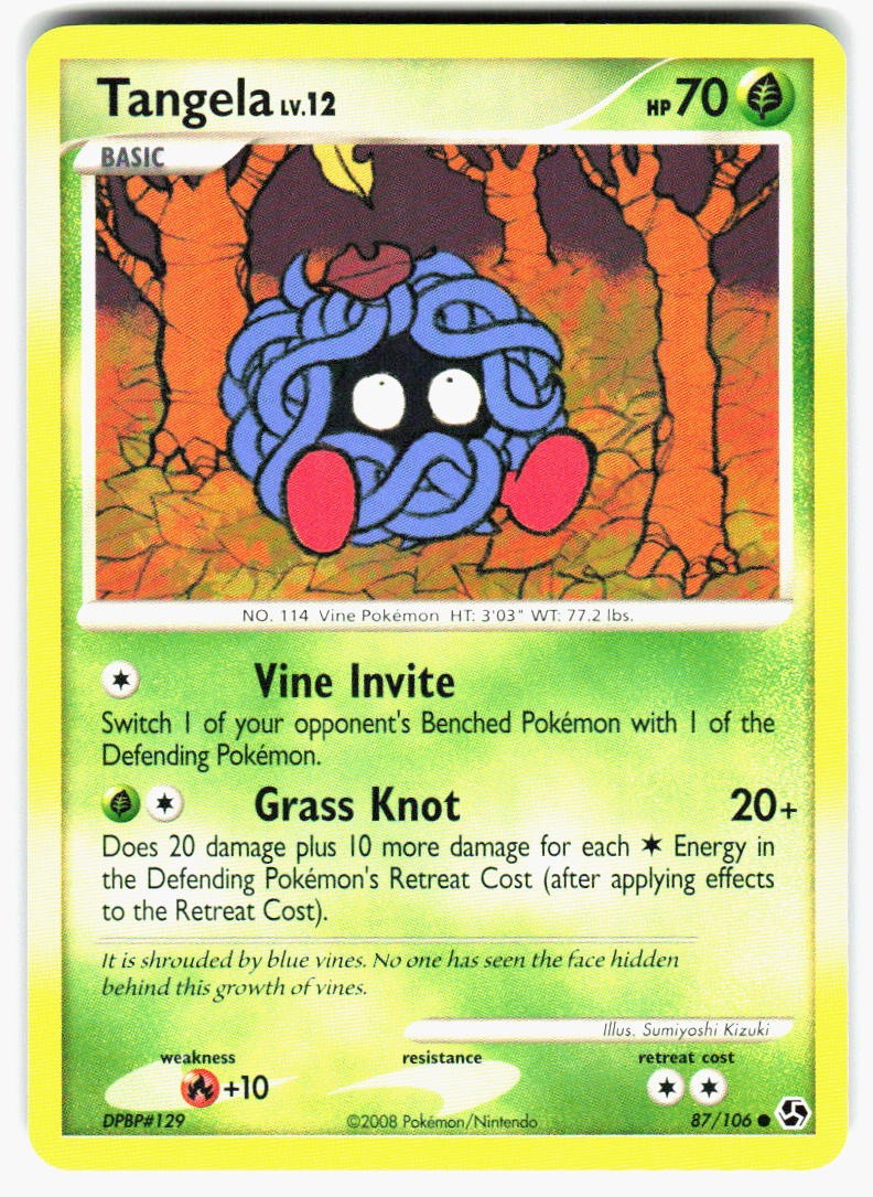 Tangela 87/106 Common Great Encounters Pokemon Lightly Played