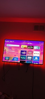 onn. Roku TV LED Black Smart TV with Netflix, Hulu, HBO Max Streaming