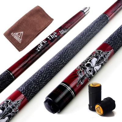 Rockin Series 57'' 21 oz MaplePool Cue Set with Thread Protector/Shaft Guard...