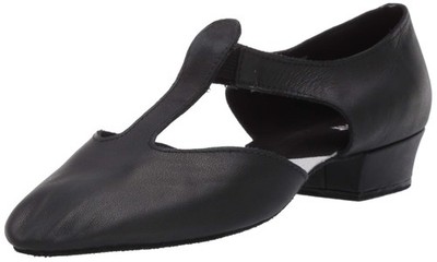Bloch Damen-Sandalen im griechischen Stil, Tanzschuhe aus Leder, schwarz,22cm