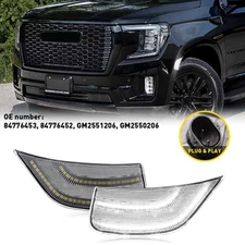 White LED Side Marker Lights For 2021-2023 GMC Yukon XL Chevrolet Tahoe Cadillac