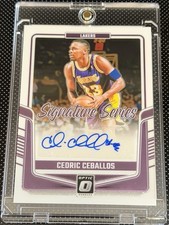 Panini 2024-25 Donruss Optic Cedric Ceballos SS-CED Autograph Lakers