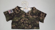 Build A Bear Workshop BAB Military Solider Outfit Camo Camouflage Fatigues Top