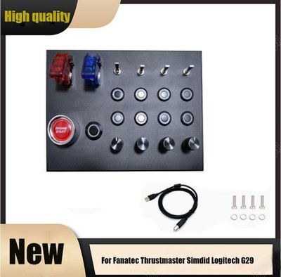 USB Simulates Racing Car Central Control Box Euro Truck Control Button Box SDE