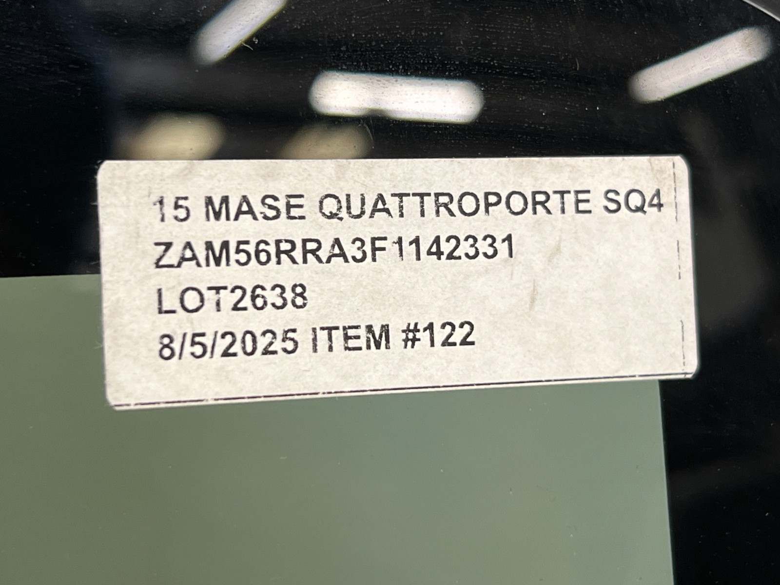 ⭐2014-2020 MASERATI QUATTROPORTE SUNROOF MOONROOF WINDOW GLASS PANEL OEM LOT2638