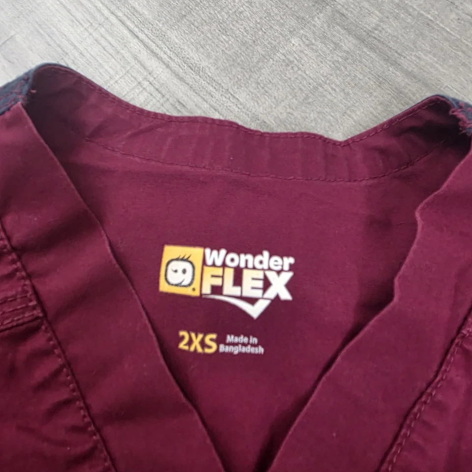 Juego Exfoliante Wonderwink Wonder Flex Mujer Talla 2XS Borgoña Foto 3 de 4