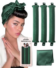 Grande Heatless Curls Overnight Rods No Heat Hair Curlers to Sleep in, Jumbo ...