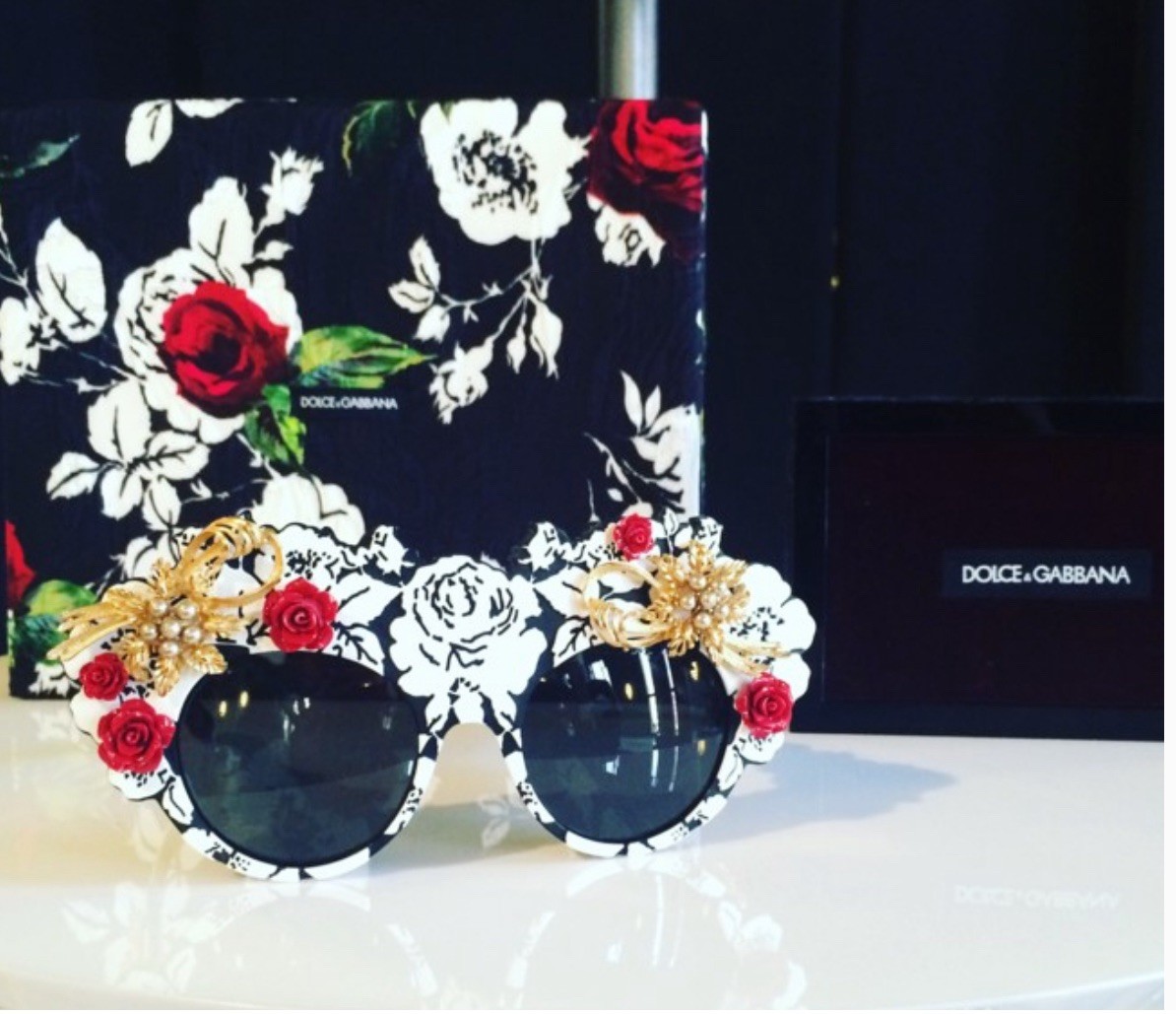 $5K RARE New DOLCE GABBANA MAMAS BROCADE Collectors Sunglasses DG