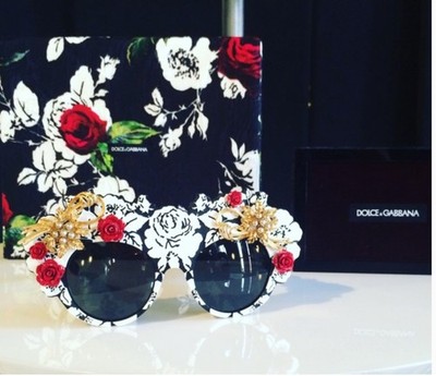 $5K RARE New DOLCE GABBANA MAMAS BROCADE Collectors Sunglasses DG
